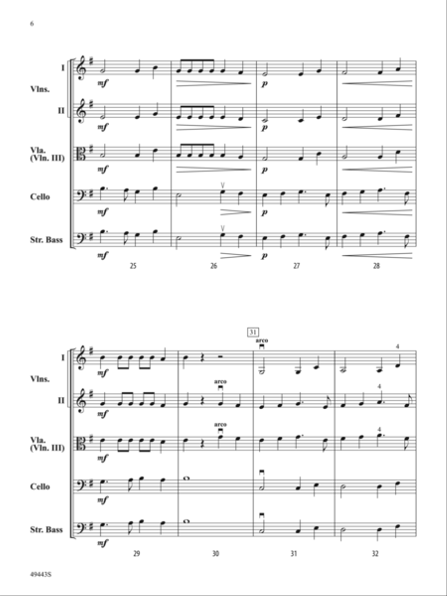 Grand Pursuit: Score Grand Pursuit: Score String Orchestra scores gallery preview page 6