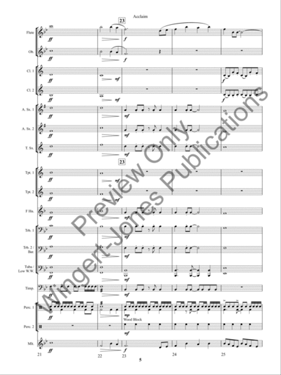 Acclaim Concert Band scores gallery preview page 9
