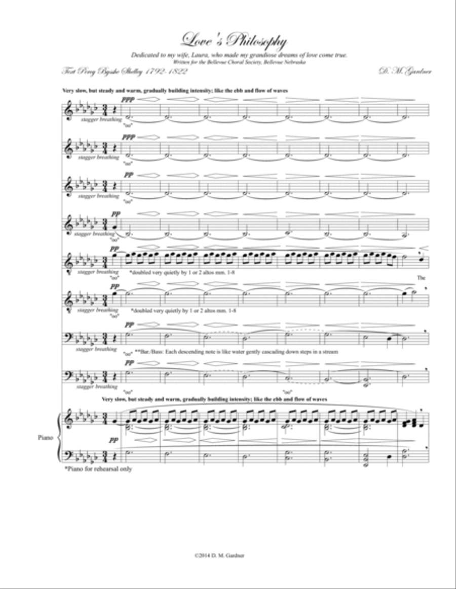 Love's Philosophy (SSAATTBB, unaccompanied) Divisi scores gallery preview page 3
