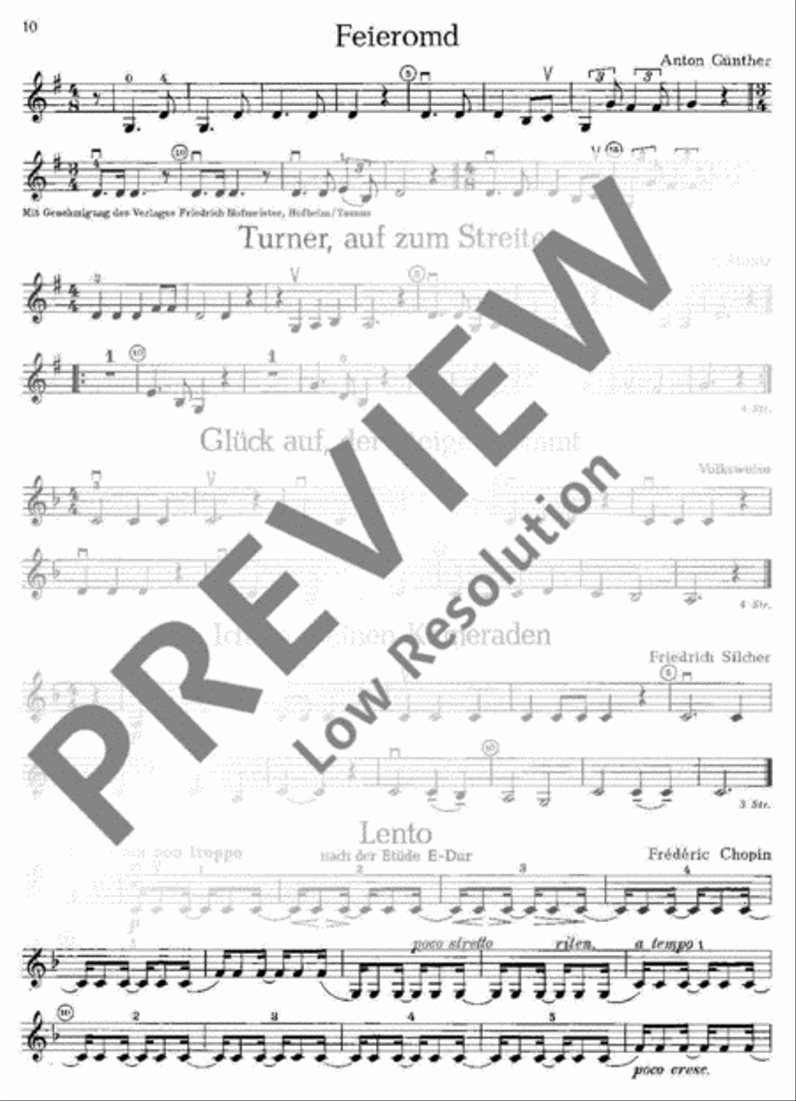 Musik zur Feier Violin scores gallery preview page 11