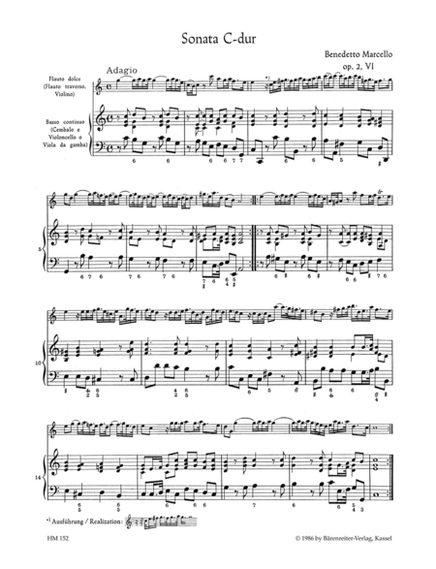 Sonatas for Treble Recorder (Querflote, Violine) und Basso continuo