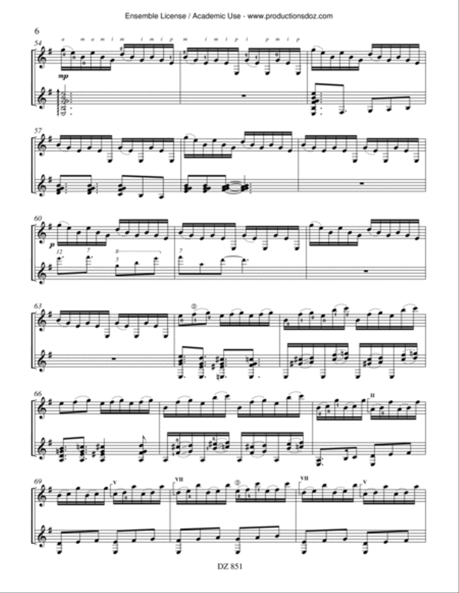 Who is Eve? Classical Guitar scores gallery preview page 6