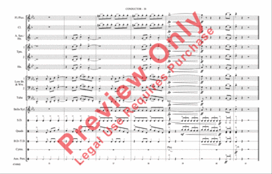 Black Eyes Black Eyes Marching Band scores gallery preview page 11