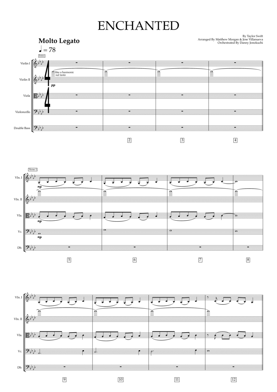 Enchanted String Orchestra scores gallery preview page 1