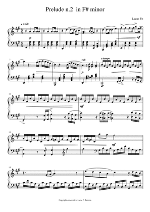 Prelude n.2 in F#minor