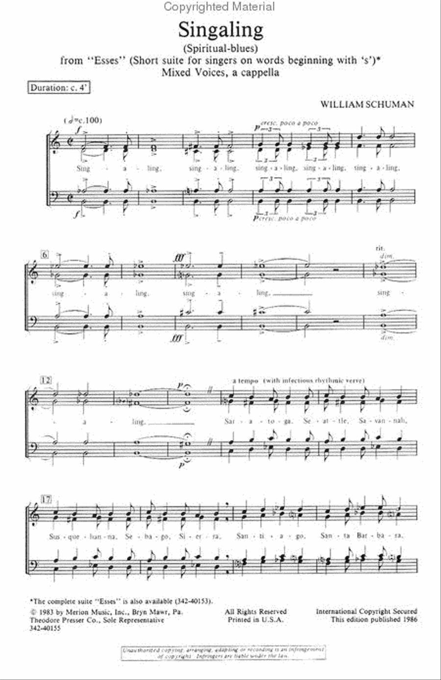 Singaling A Cappella scores gallery preview page 2