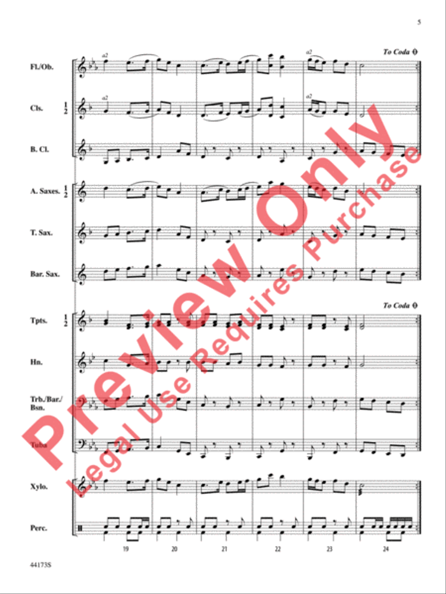 Cape Breton March Cape Breton March Concert Band scores gallery preview page 6