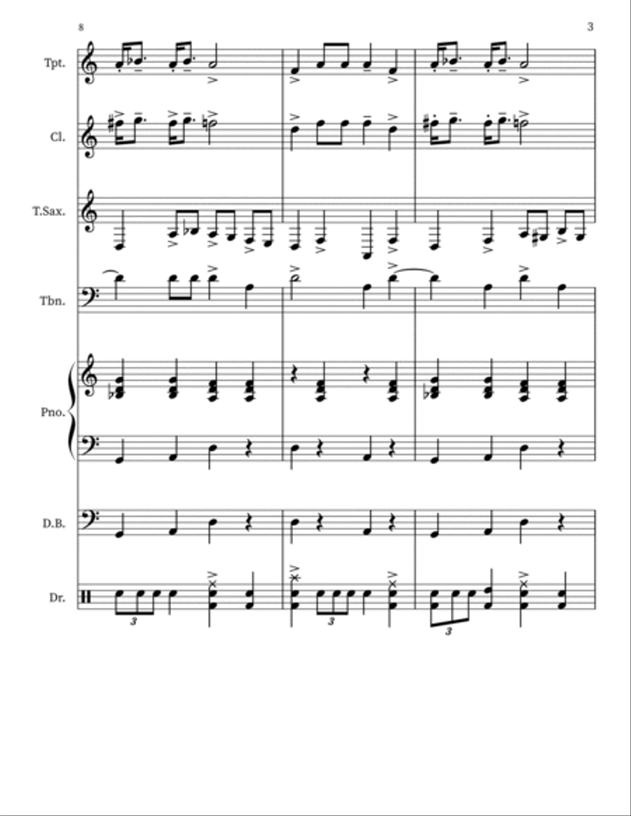 Jewish Wedding Dance Small Ensemble scores gallery preview page 3