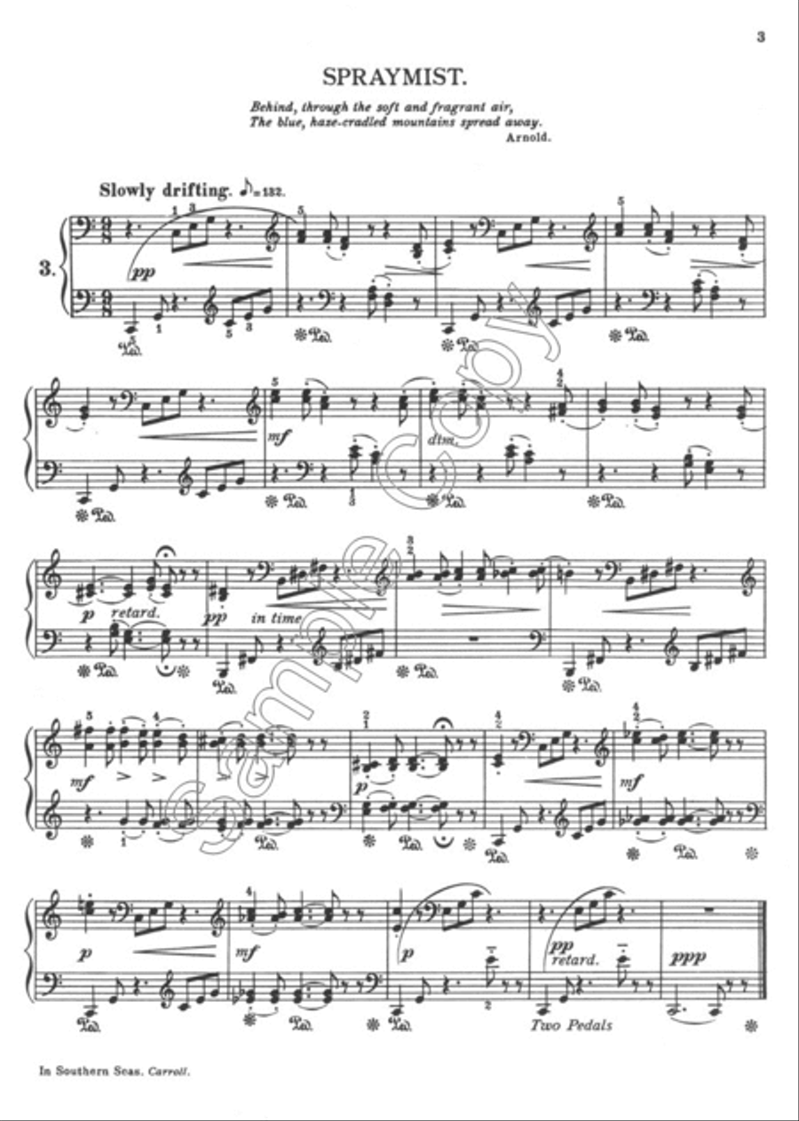 In Southern Seas Piano Solo scores gallery preview page 3