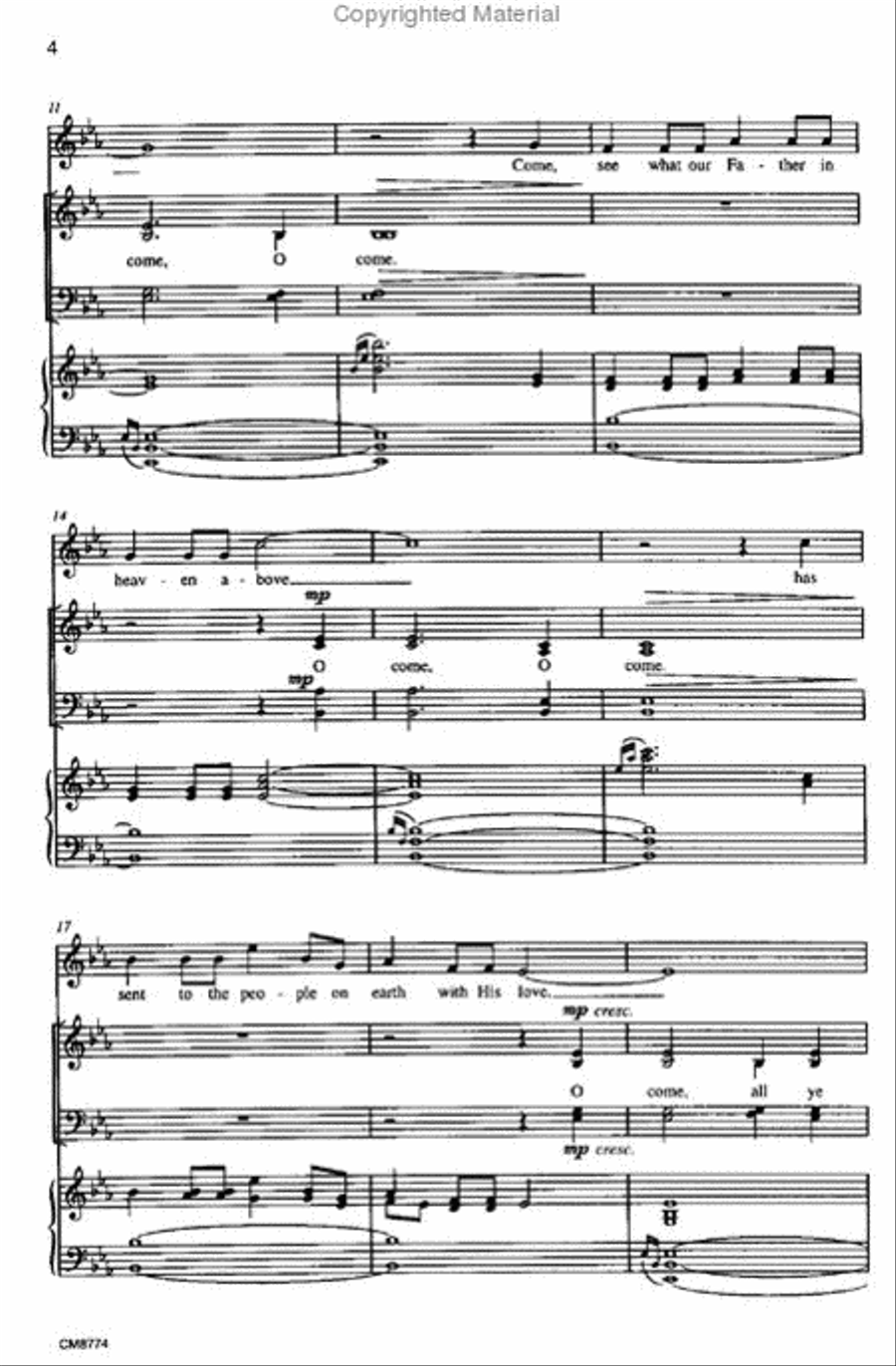 O Come to Bethlehem O Come to Bethlehem 4-Part scores gallery preview page 4