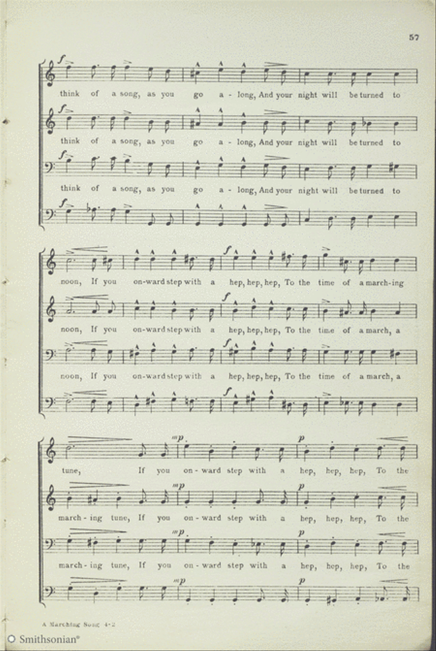 A Marching Song TTBB scores gallery preview page 2