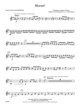 Mozart!: 2nd E-flat Alto Saxophone