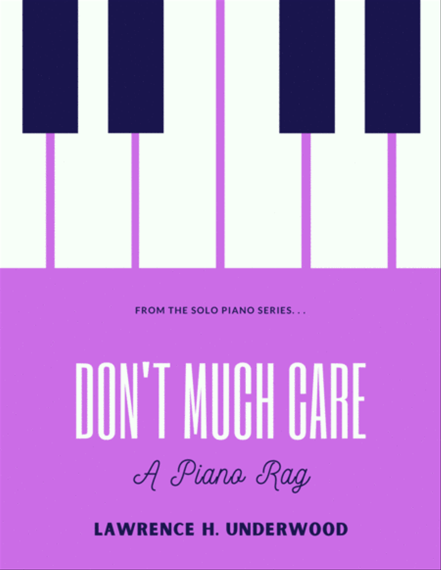 Don't Much Care: A Piano Rag Piano Solo scores gallery preview page 1