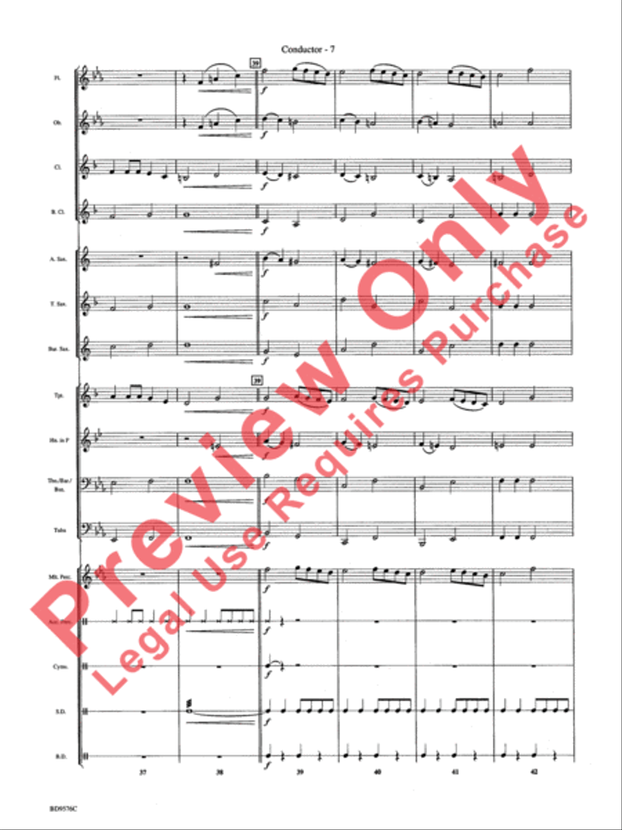 Christmas Bits & Pieces (based on Favorite Traditional Carols) Concert Band scores gallery preview page 9