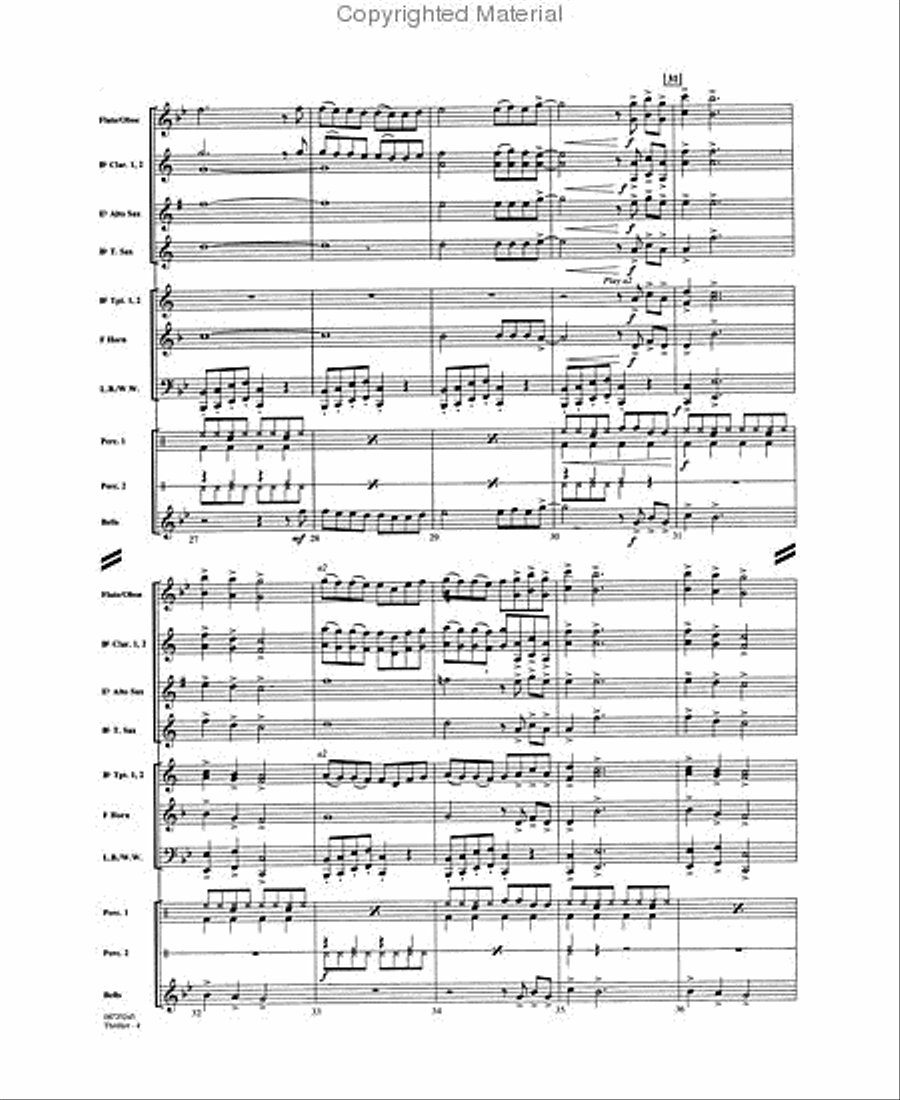 Thriller Concert Band scores gallery preview page 3