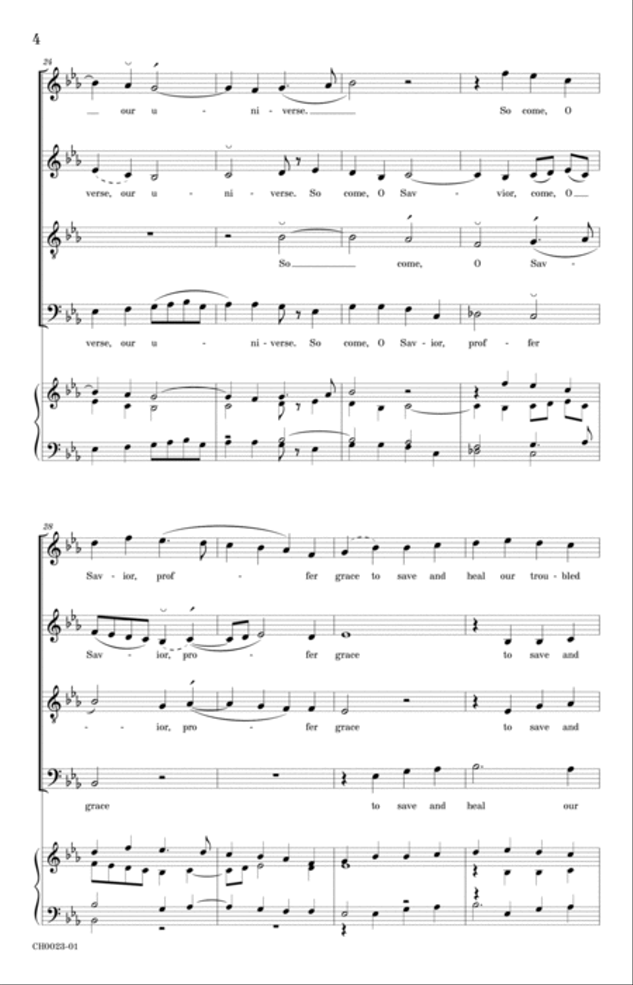 Creator of the Stars of Night 4-Part scores gallery preview page 6