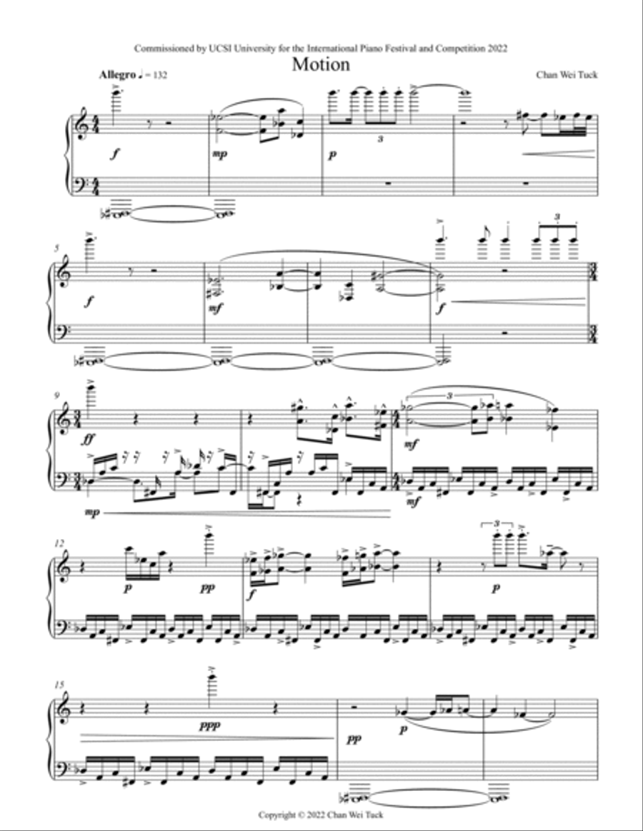 Motion, Op. 8 No. 3 Piano Solo scores gallery preview page 4