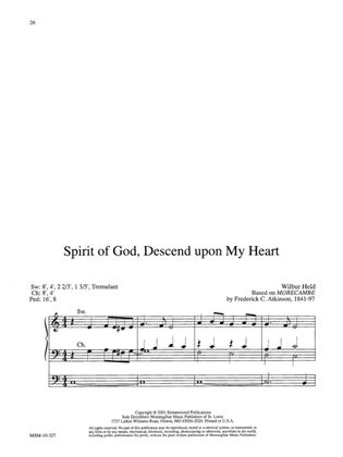 Book cover for Spirit of God, Descend Upon My Heart (Downloadable)