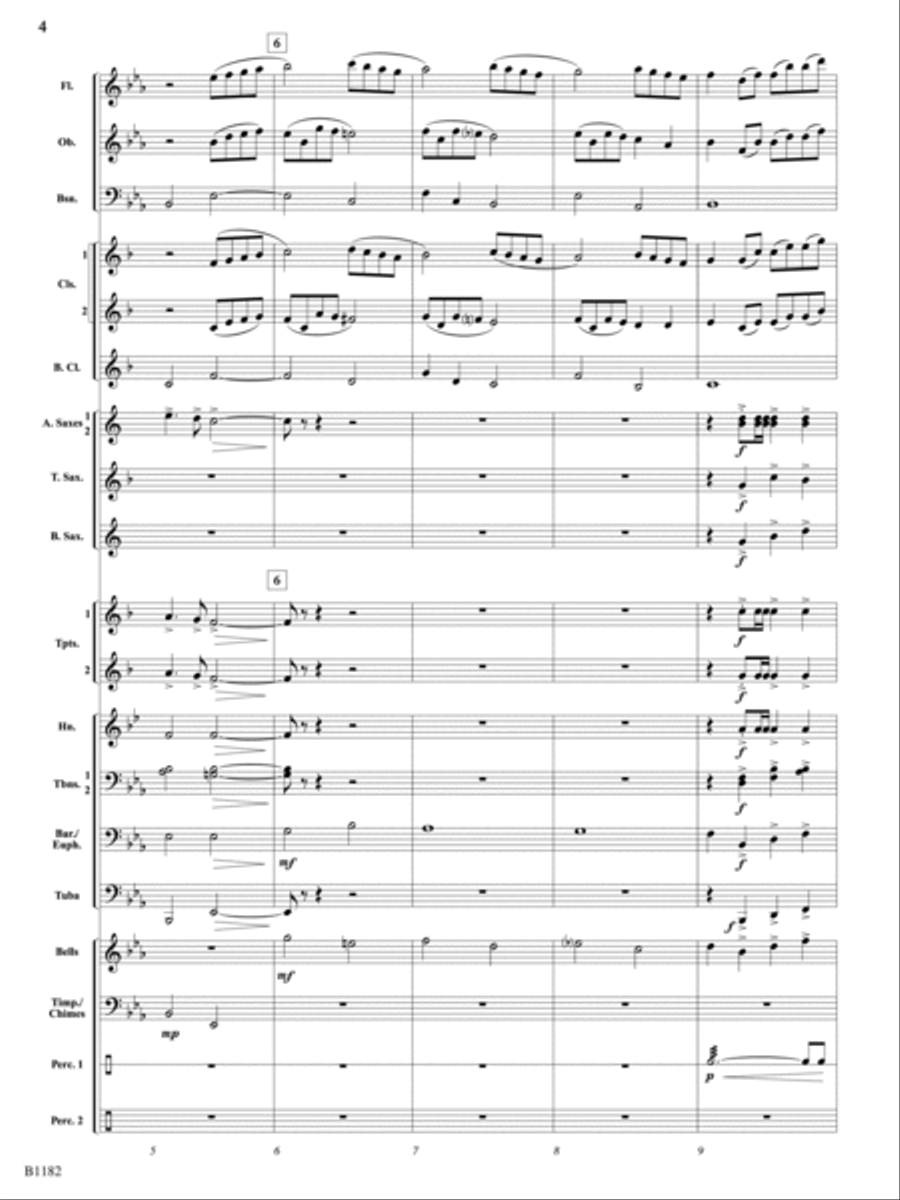 Angels We Have Heard on High: Score Concert Band scores gallery preview page 4