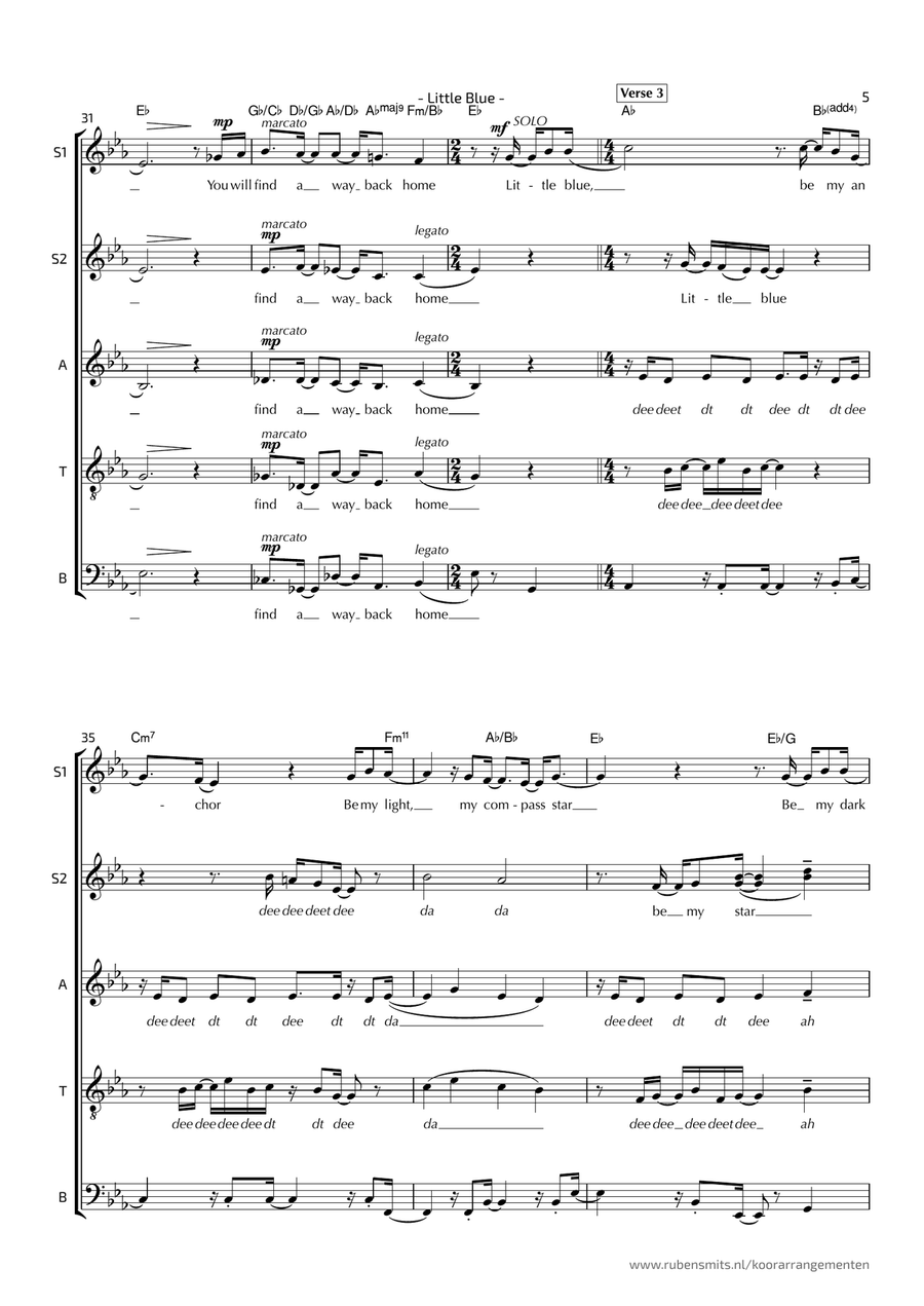Little Blue Little Blue 4-Part scores gallery preview page 5