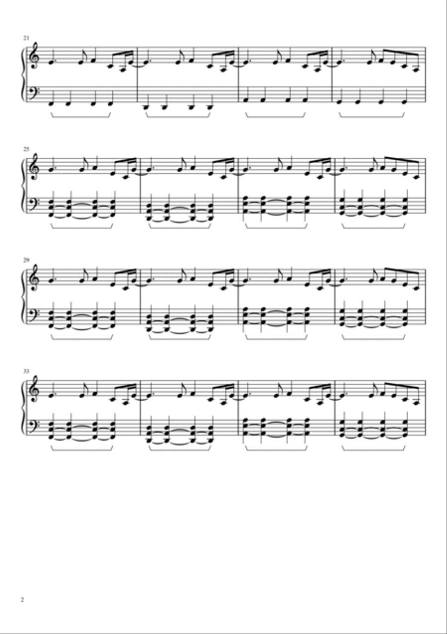 Shooting Stars Easy Piano scores gallery preview page 2