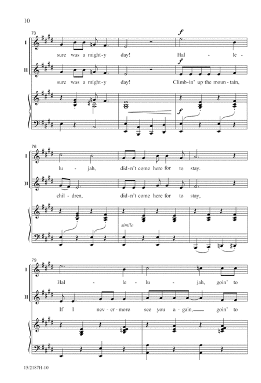 Climbin' Up the Mountain 2-Part scores gallery preview page 11