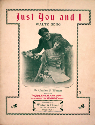 Book cover for Just You and I. Waltz Song