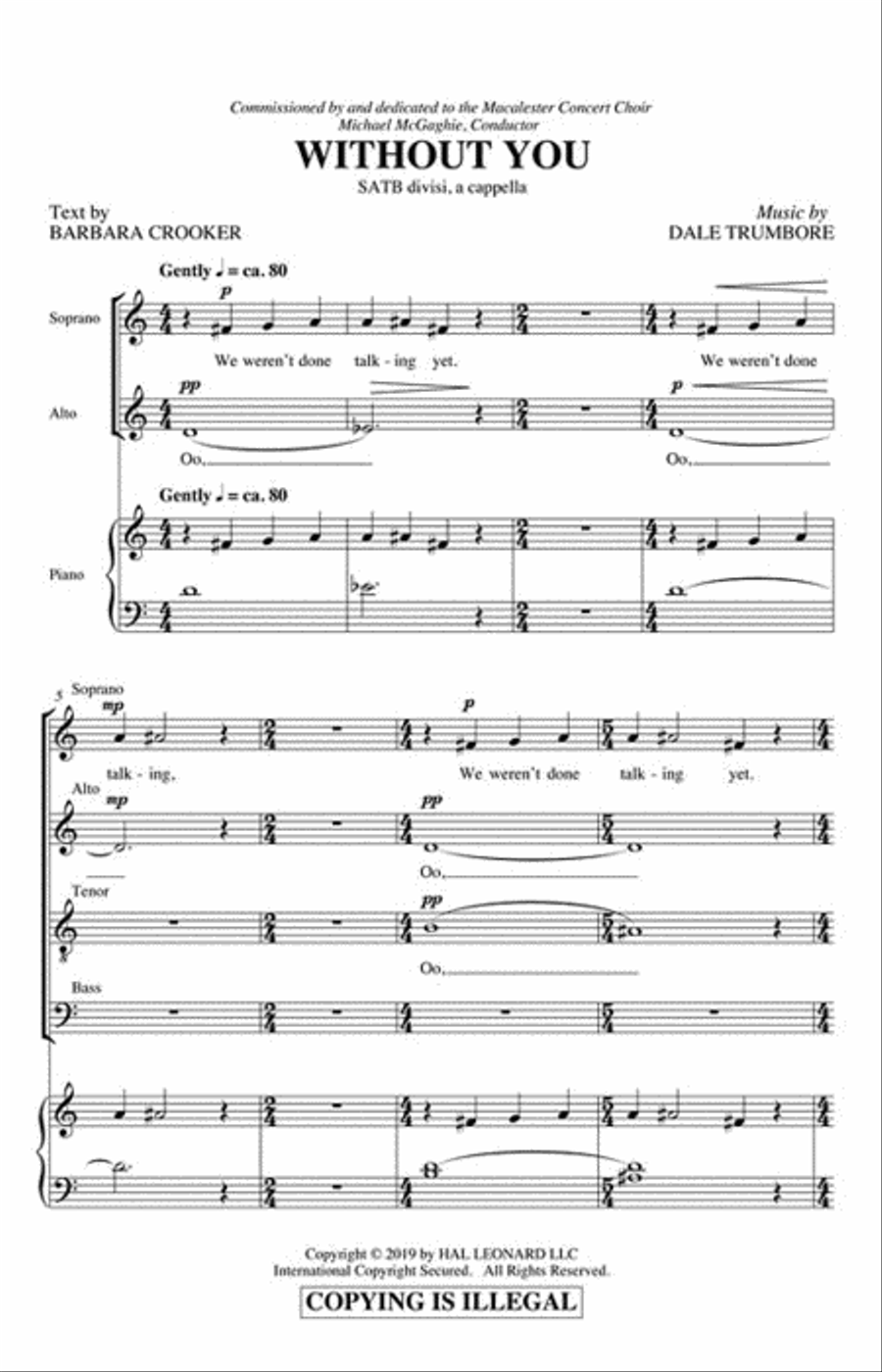Without You Without You Divisi scores gallery preview page 2