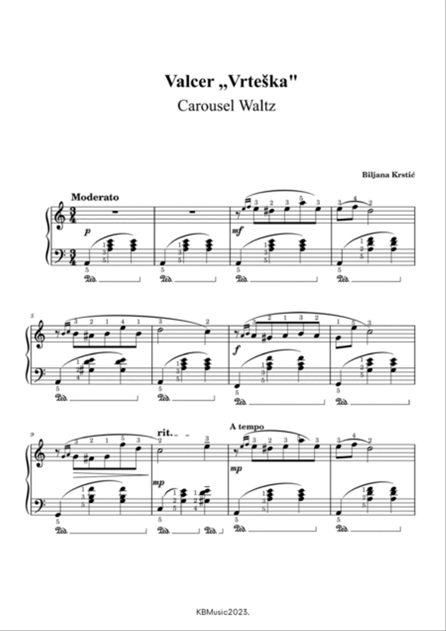 Carousel Waltz Carousel Waltz Part scores gallery preview page 3