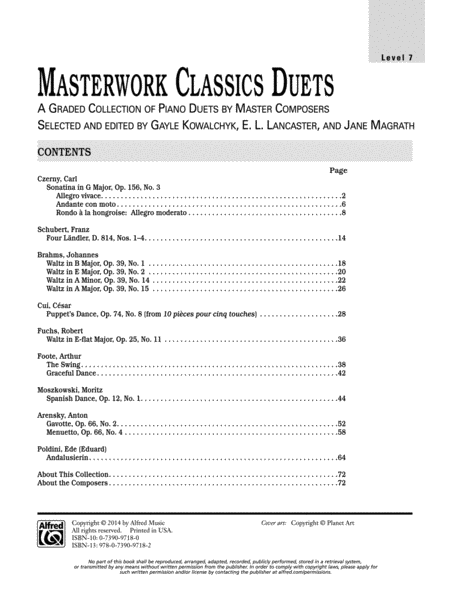 Masterwork Classics Duets, Level 7