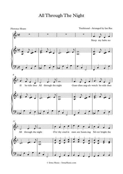 All Through The Night - Vocal Arrangement image number null