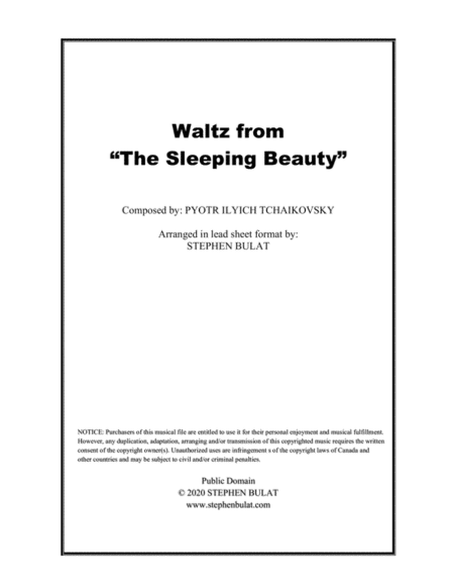 Sleeping Beauty Waltz (Tchaikovsky) - Lead sheet (key of G)