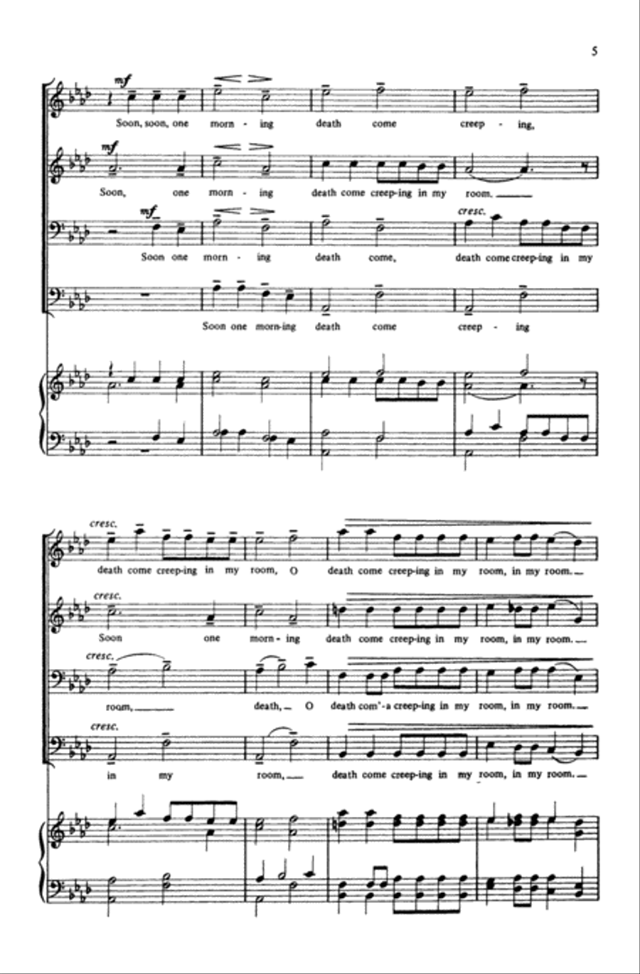 Somebody's Calling My Name Men's Choir scores gallery preview page 14