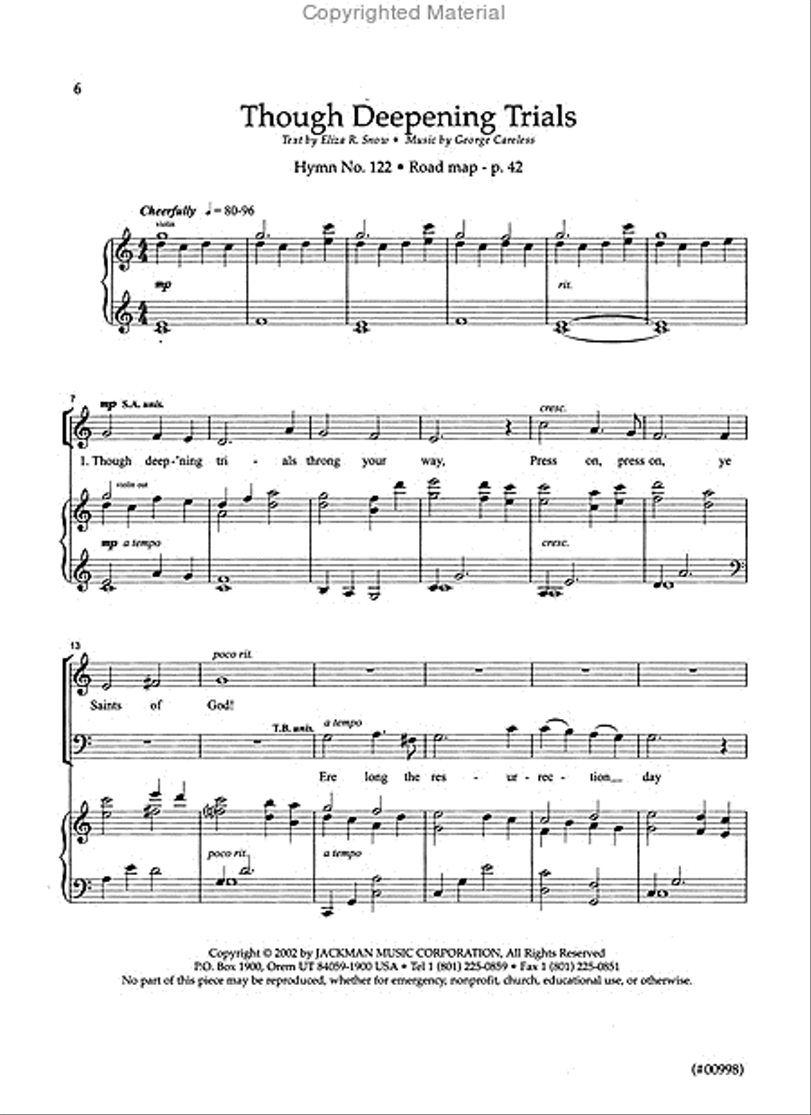 Hymnplicity Ward Choir - Book 2 4-Part scores gallery preview page 3