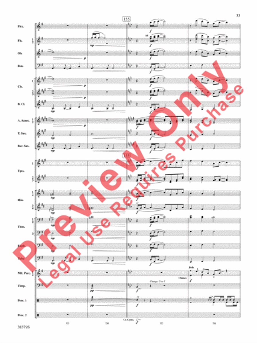 Vision Quest Concert Band scores gallery preview page 34