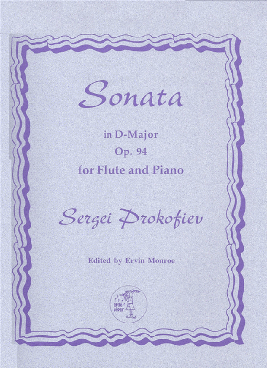 Sonata for Flute and Piano Flute Solo scores gallery preview page 1