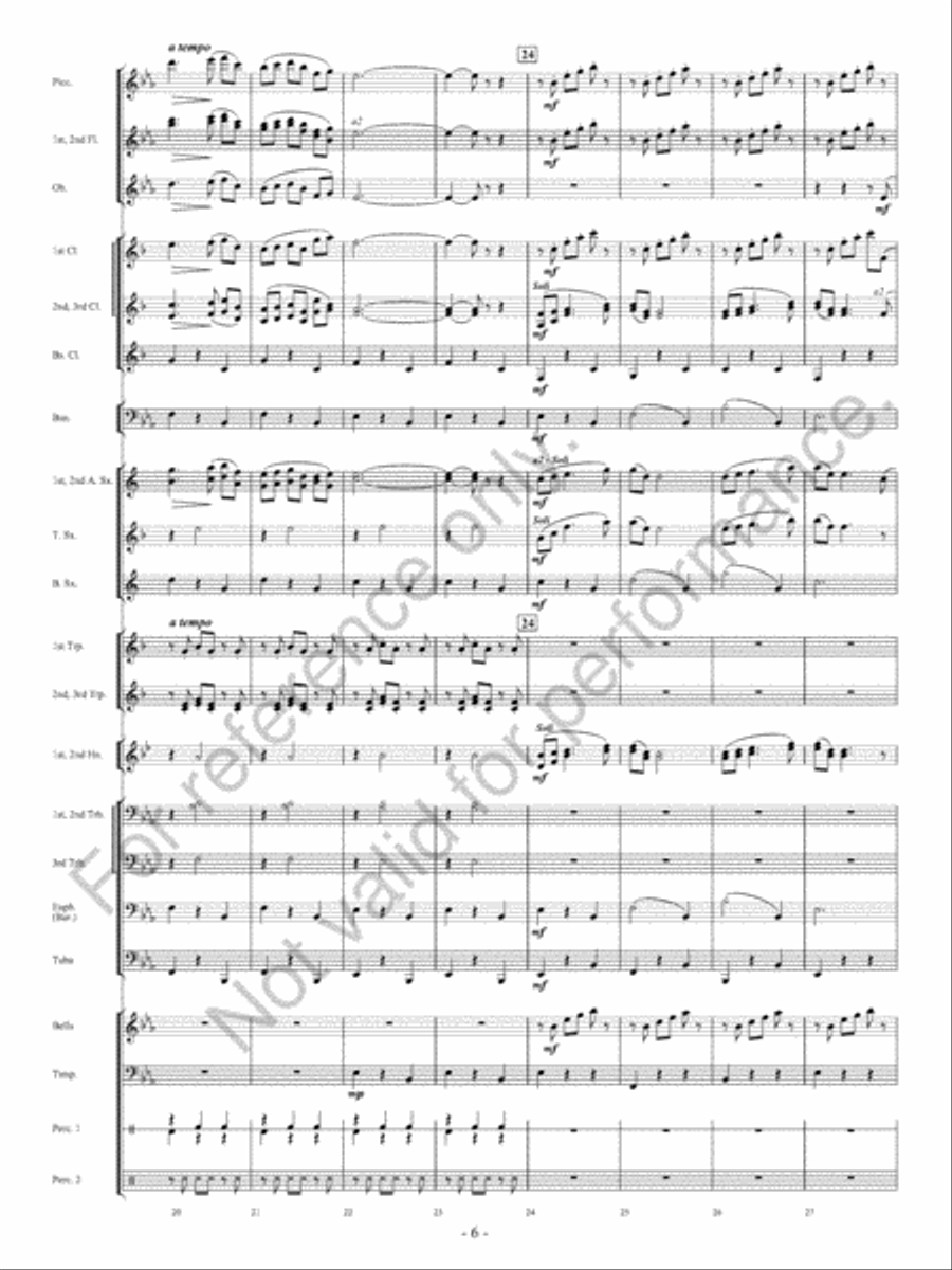 Canzoni D'Amore Concert Band scores gallery preview page 7