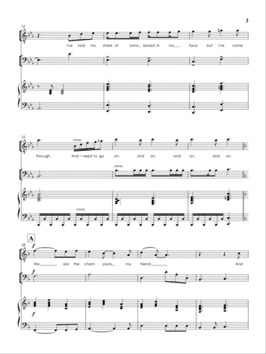 We Are The Champions Small Ensemble scores gallery preview page 4