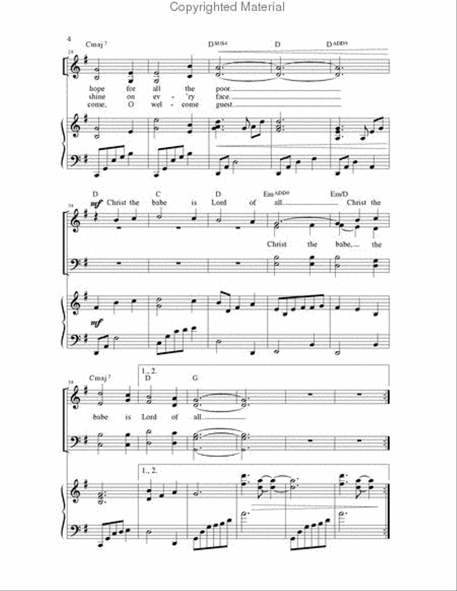 Child of God's Compassion 4-Part scores gallery preview page 4