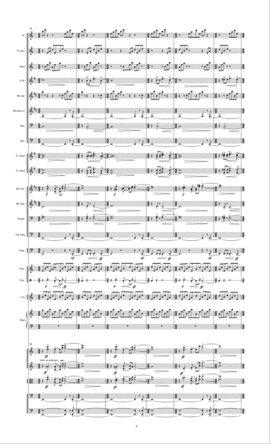 Pluto ... Lord of the Underworld (2005) for large orchestra Small Ensemble scores gallery preview page 6