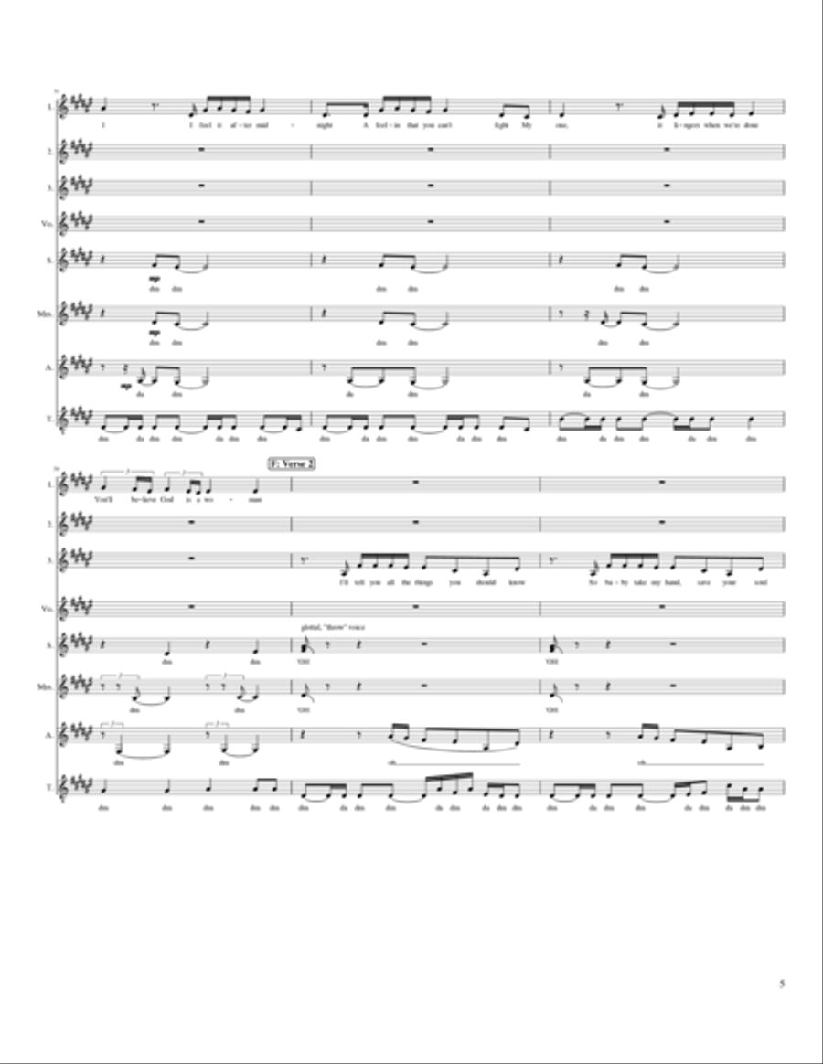 God Is A Woman SSAA scores gallery preview page 5