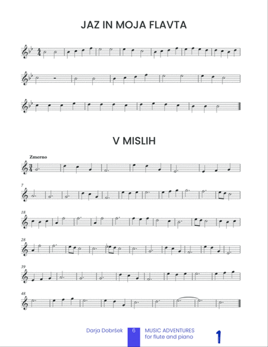 Music adventures for Flute with Piano accompaniment - Book 1 Flute Solo scores gallery preview page 6
