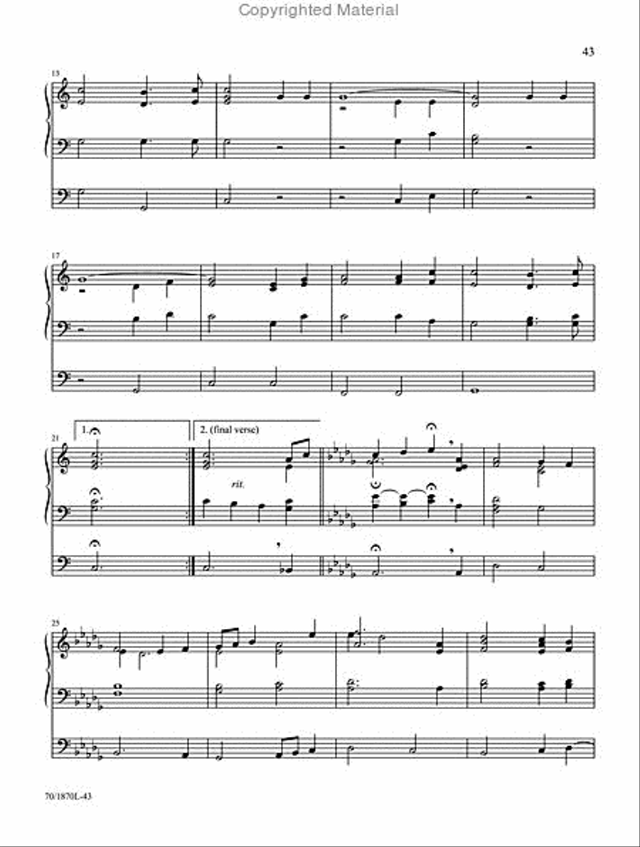 Festive Hymn Tune Harmonizations Organ Solo scores gallery preview page 5
