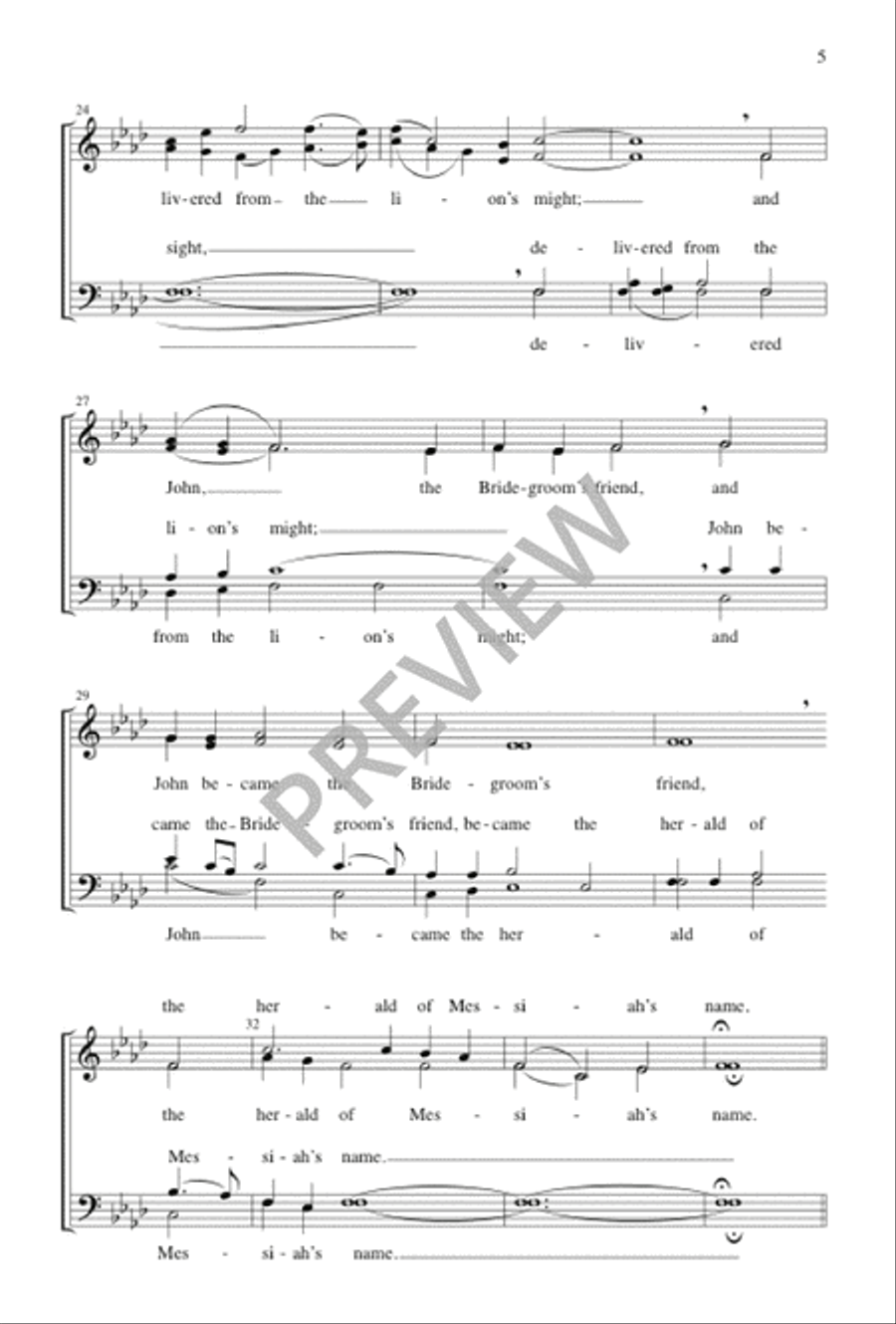 The Glory of These Forty Days 4-Part scores gallery preview page 5