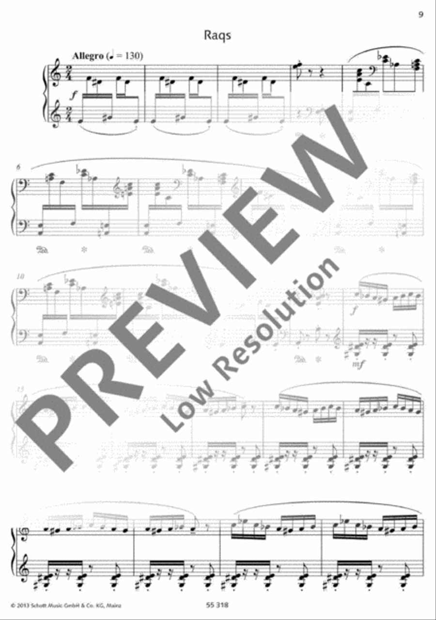 Persian Sketches Piano Solo scores gallery preview page 10