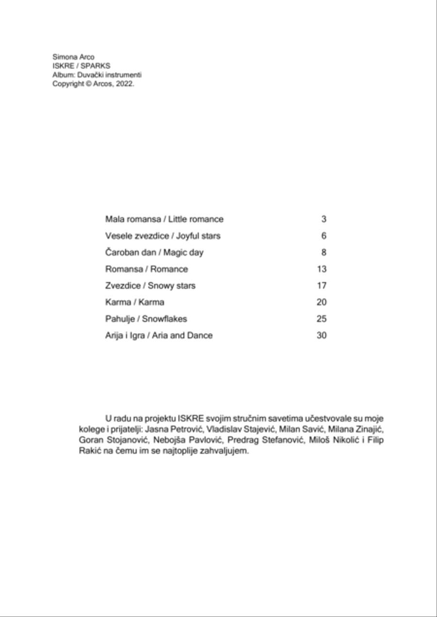 Sparks, French horn, entire album 8 pieces Horn scores gallery preview page 4