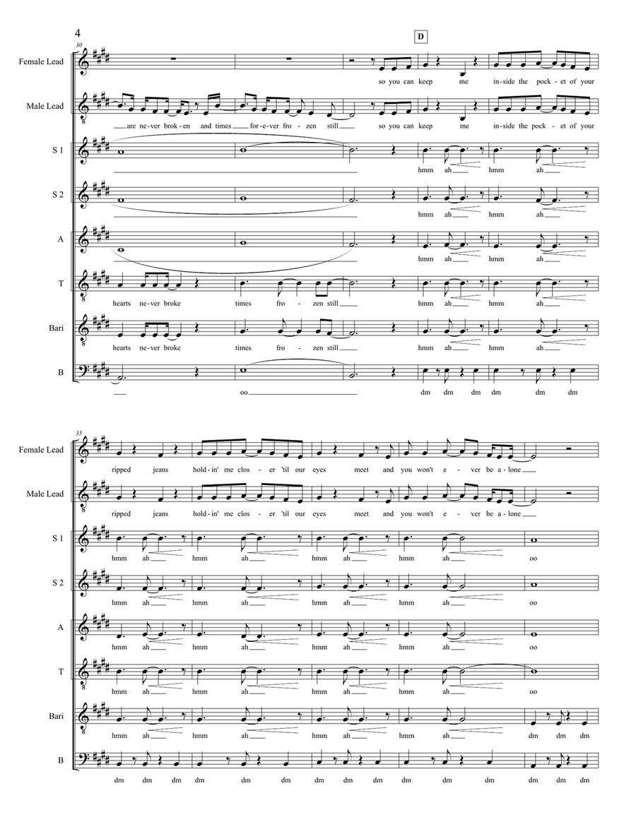 Photograph 4-Part scores gallery preview page 4