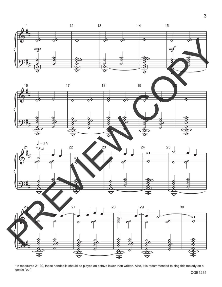 Lumen Fidei Parts Handbell Choir scores gallery preview page 3