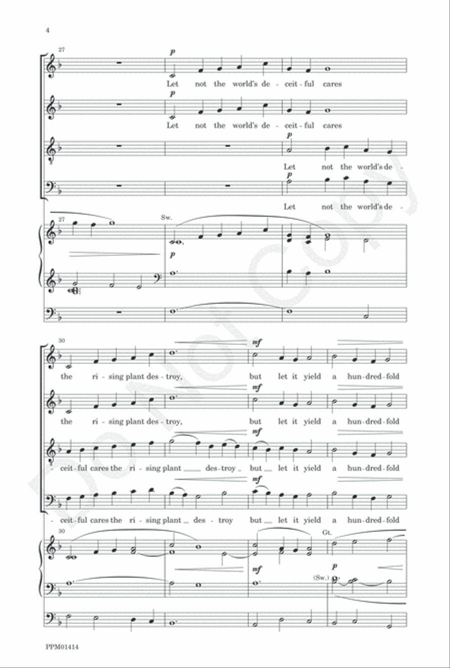 Almighty God, Your Word is Cast 4-Part scores gallery preview page 7