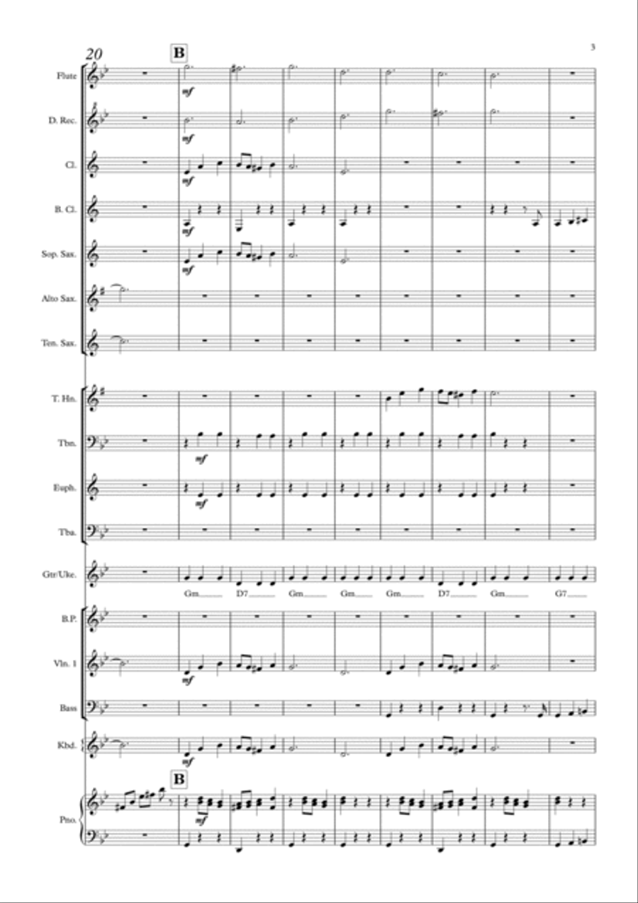 Sunrise, Sunset Sunrise, Sunset Concert Band scores gallery preview page 3